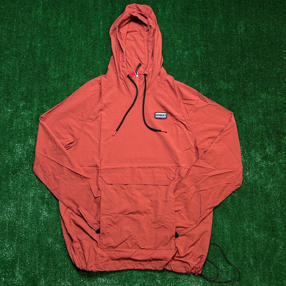 Avalanche Outdoor Supply Co Anorak Windbreaker Ripstop Rust/Orange Medium